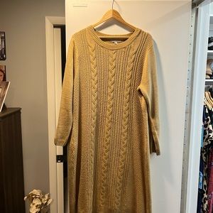 Knit sweater dress